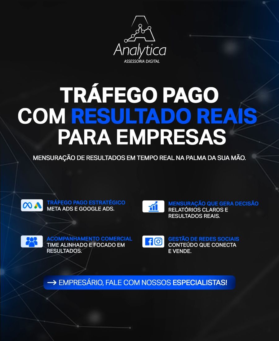 Campanha Analytica: tráfego pago com resultados reais para empresas